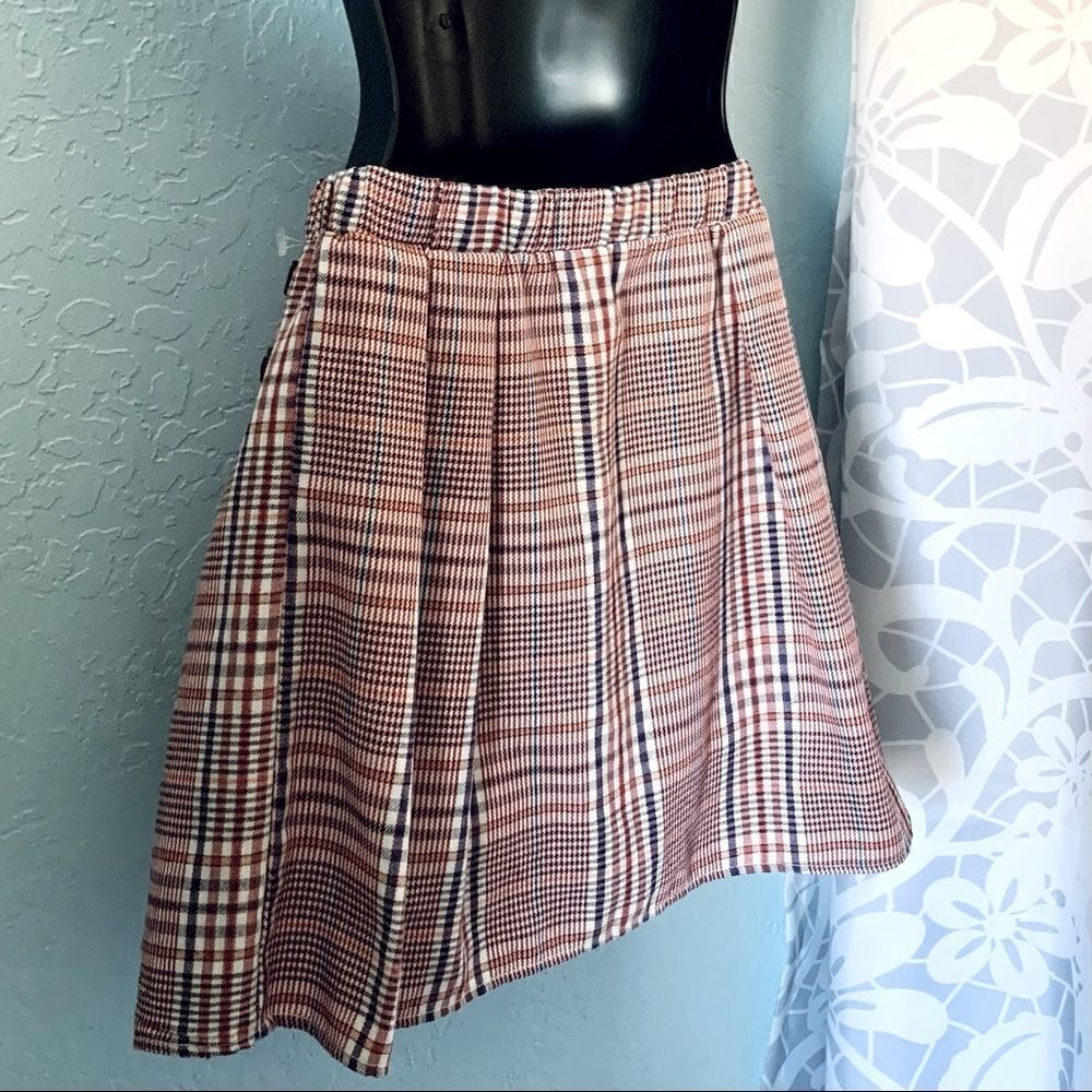 Urban Outfitters Tartan Plaid School Girl Pleated Mini Skirt Size Small - Picture 7 of 7